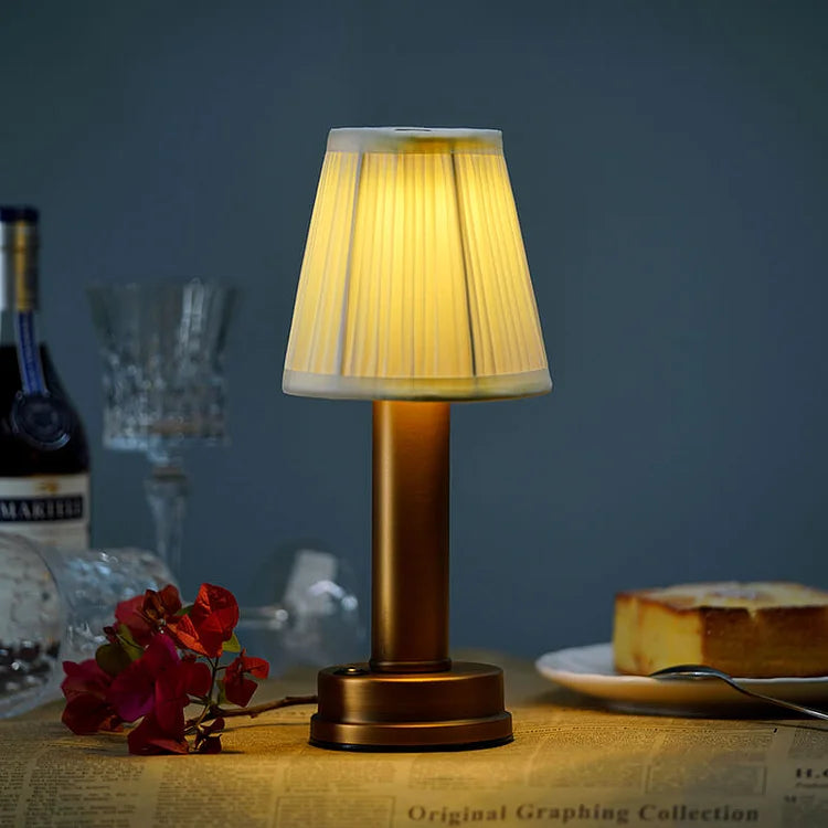 Elegant sladdlös LED Silk Touch bordslampa – modern elegans