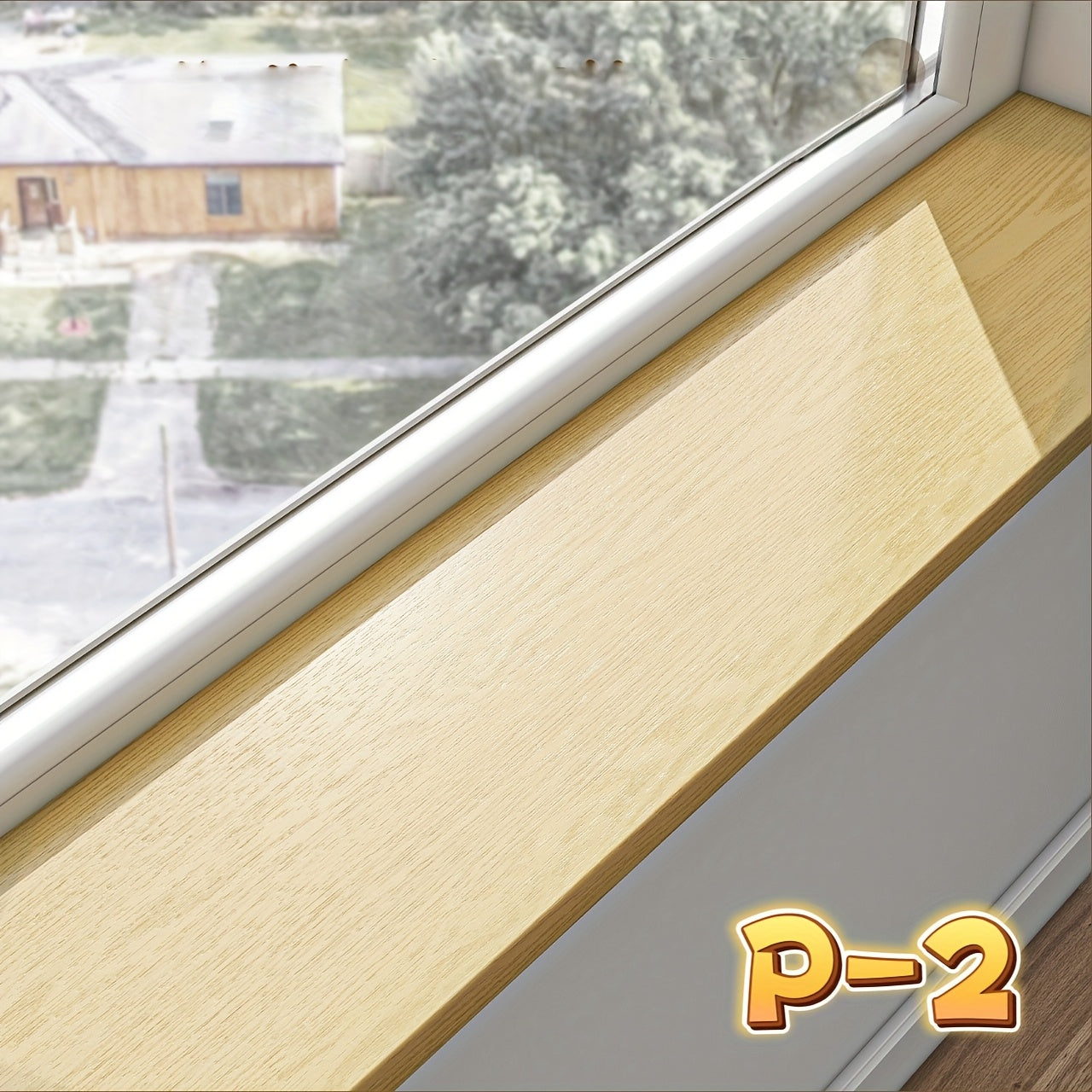 Träfibervinylöverdrag för fönsterbrädor – Reptålig självhäftande dekorativ panel