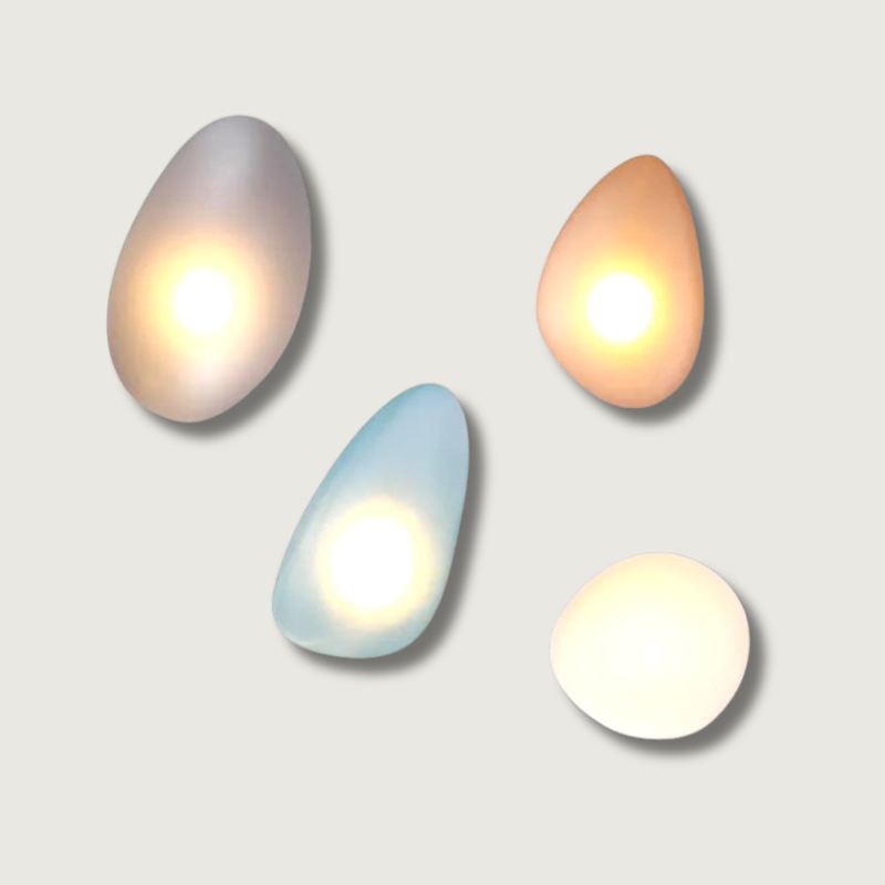 Färgglad vägglampa i glas - Konstnärlig accentbelysning för vardagsrum