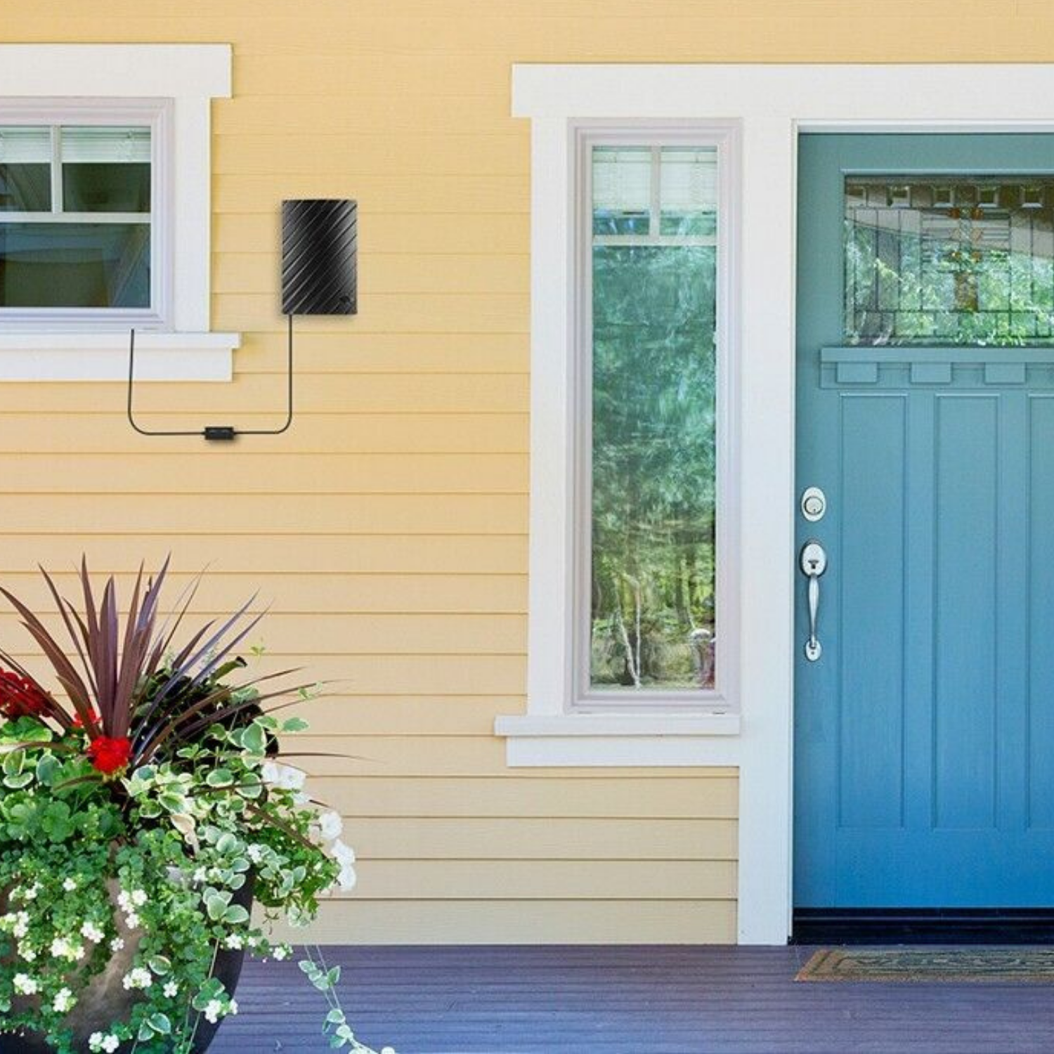 Inomhus- och utomhus-HDTV-antenn - Långdistans digital-TV-signalförstärkare