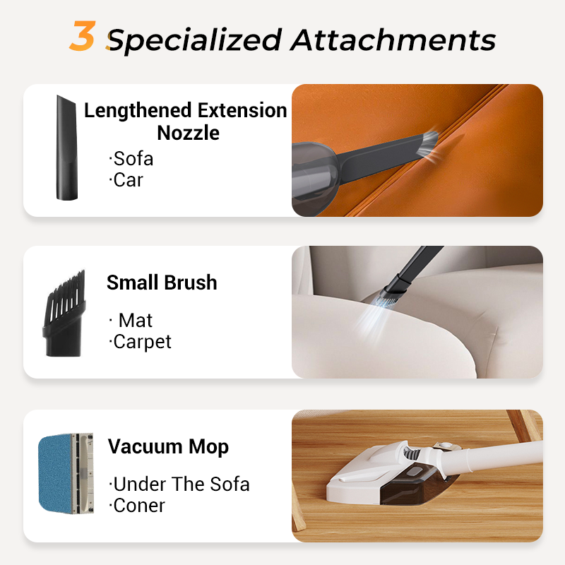 Handhållen sladdlös dammsugare – Kraftfull sugkraft för snabb hemstädning