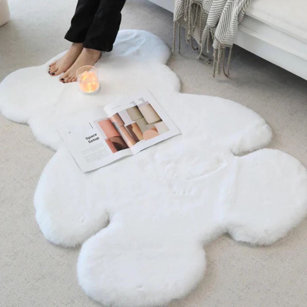 TeddyFluff Rug – Mysig & mjuk plysch accent