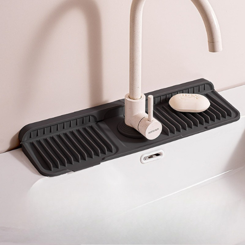 Silikon stänkskydd för diskho – Vattenuppsamlare för köks- och badrumsblandare