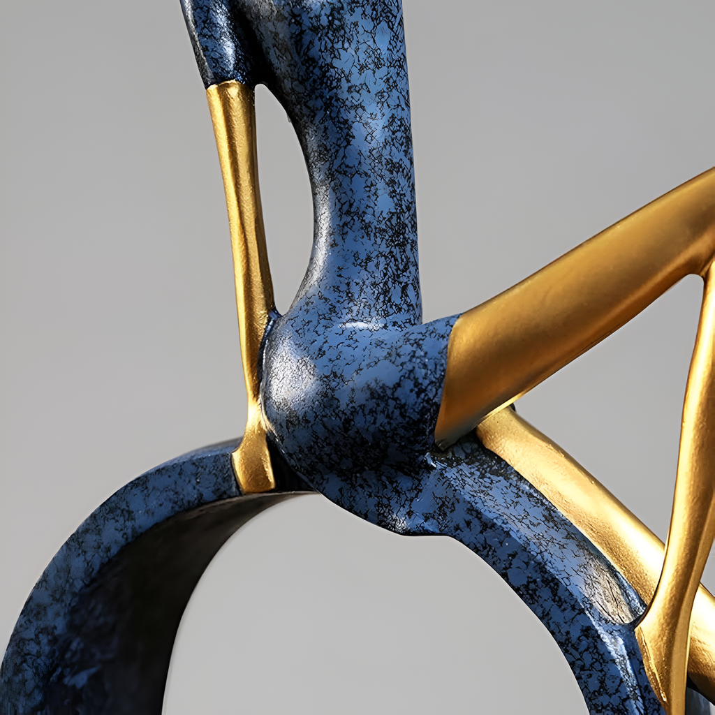 Graceful Reading Lady Sculptures - Elegant resin figuruppsättning