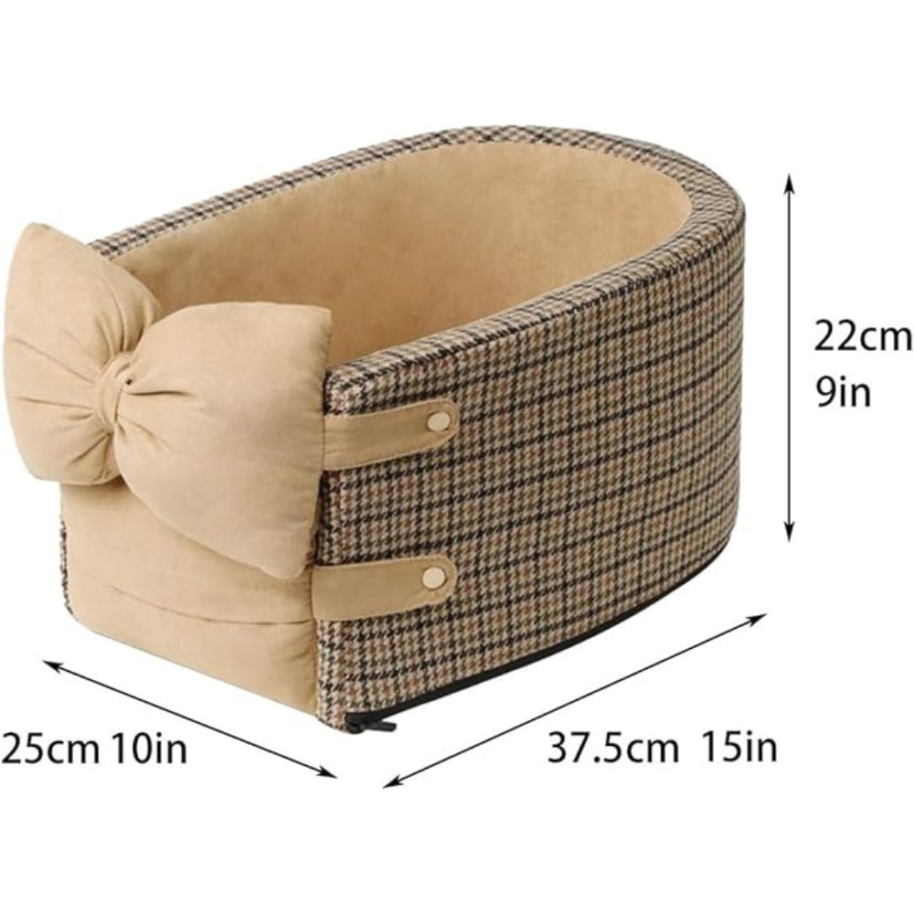 Elegant resebilstol för husdjur – Säker, snygg och mysig på språng