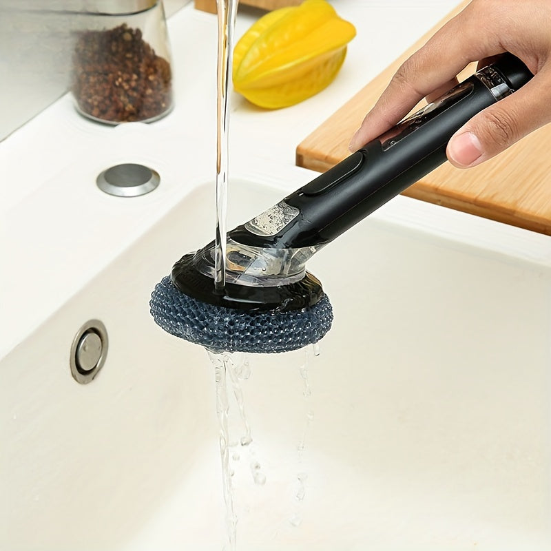 Ergonomische zeepdispenser-schrobborstel – grondige reiniging voor vaat en gootstenen
