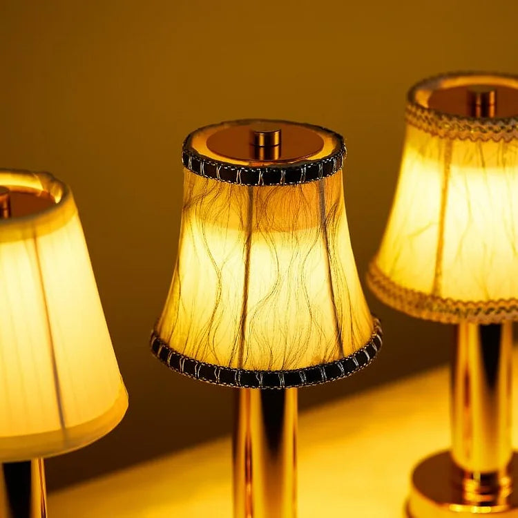 Elegant sladdlös LED Silk Touch bordslampa – modern elegans