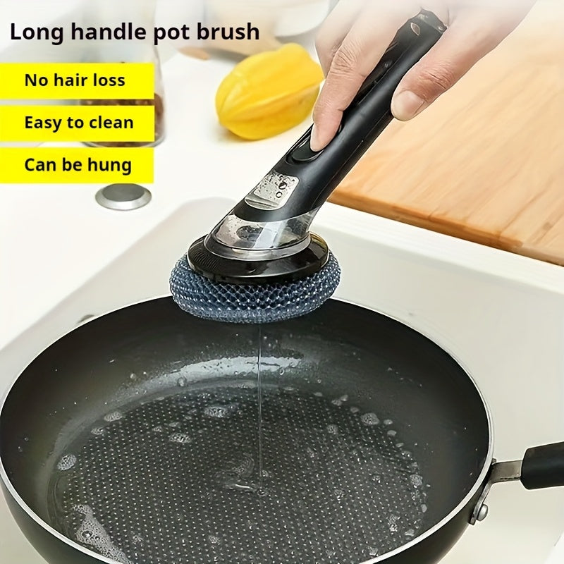 Ergonomische zeepdispenser-schrobborstel – grondige reiniging voor vaat en gootstenen