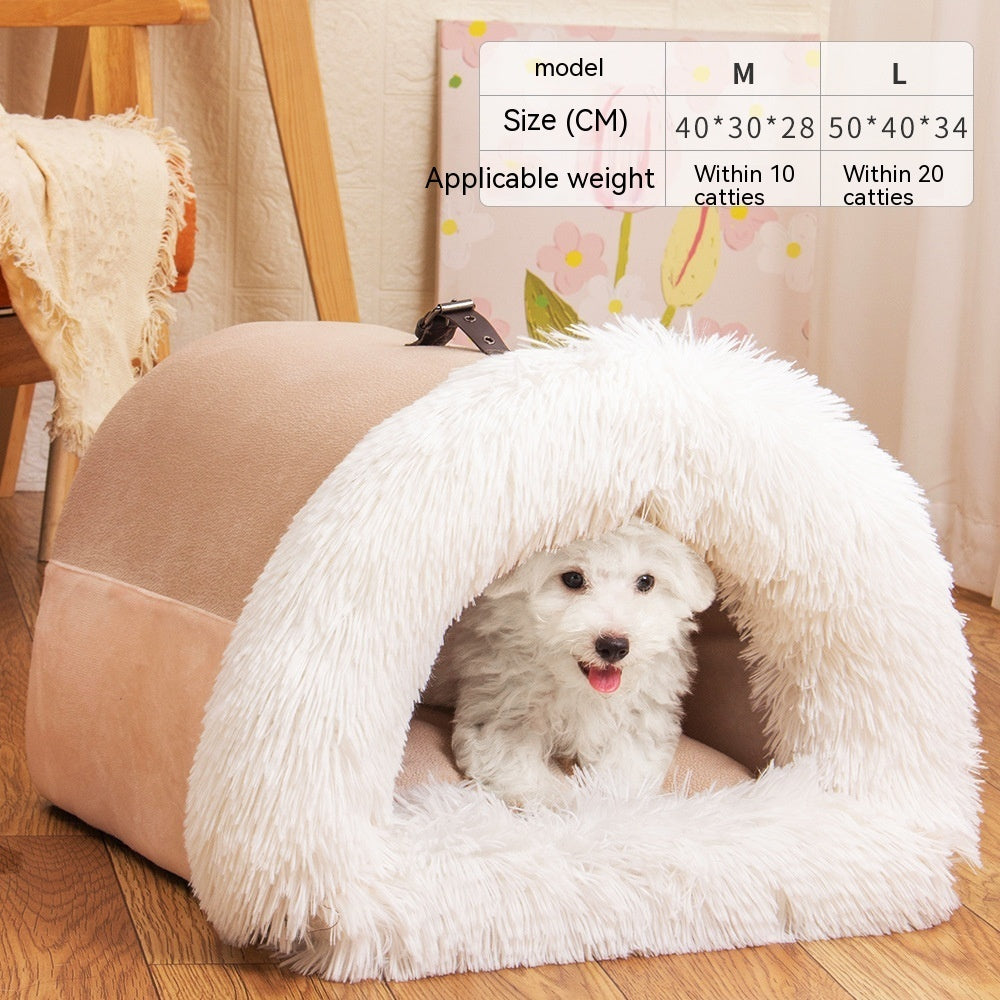 Soft Travel Pet Nest – Comfortable, Moisture-Proof Bed for Small Pets