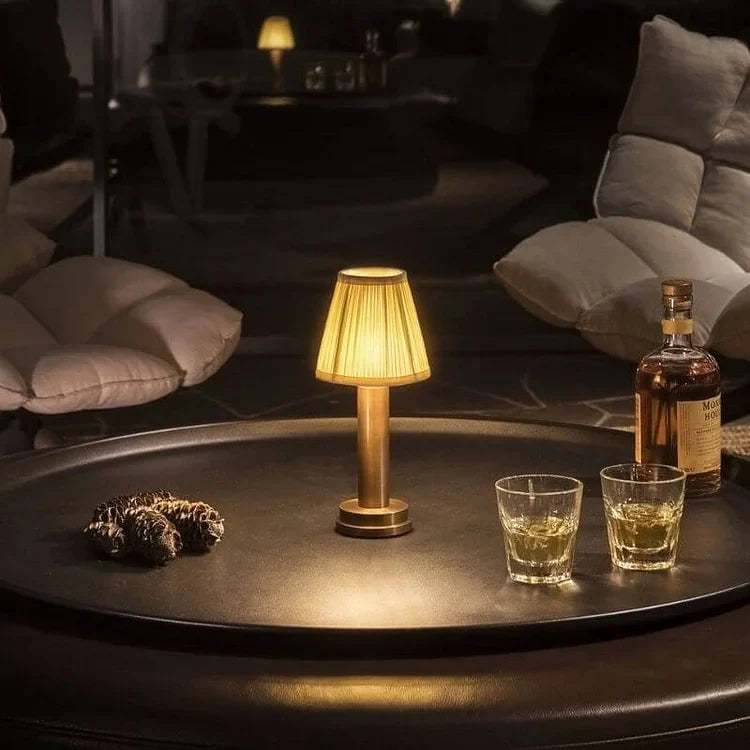 Elegant sladdlös LED Silk Touch bordslampa – modern elegans