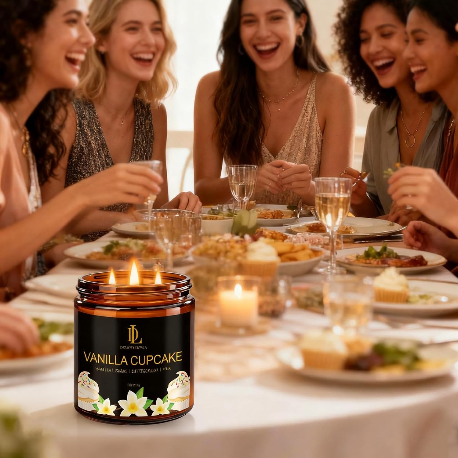 Kanelskördeljus – 50 timmars sojaljus för Thanksgiving och heminredning