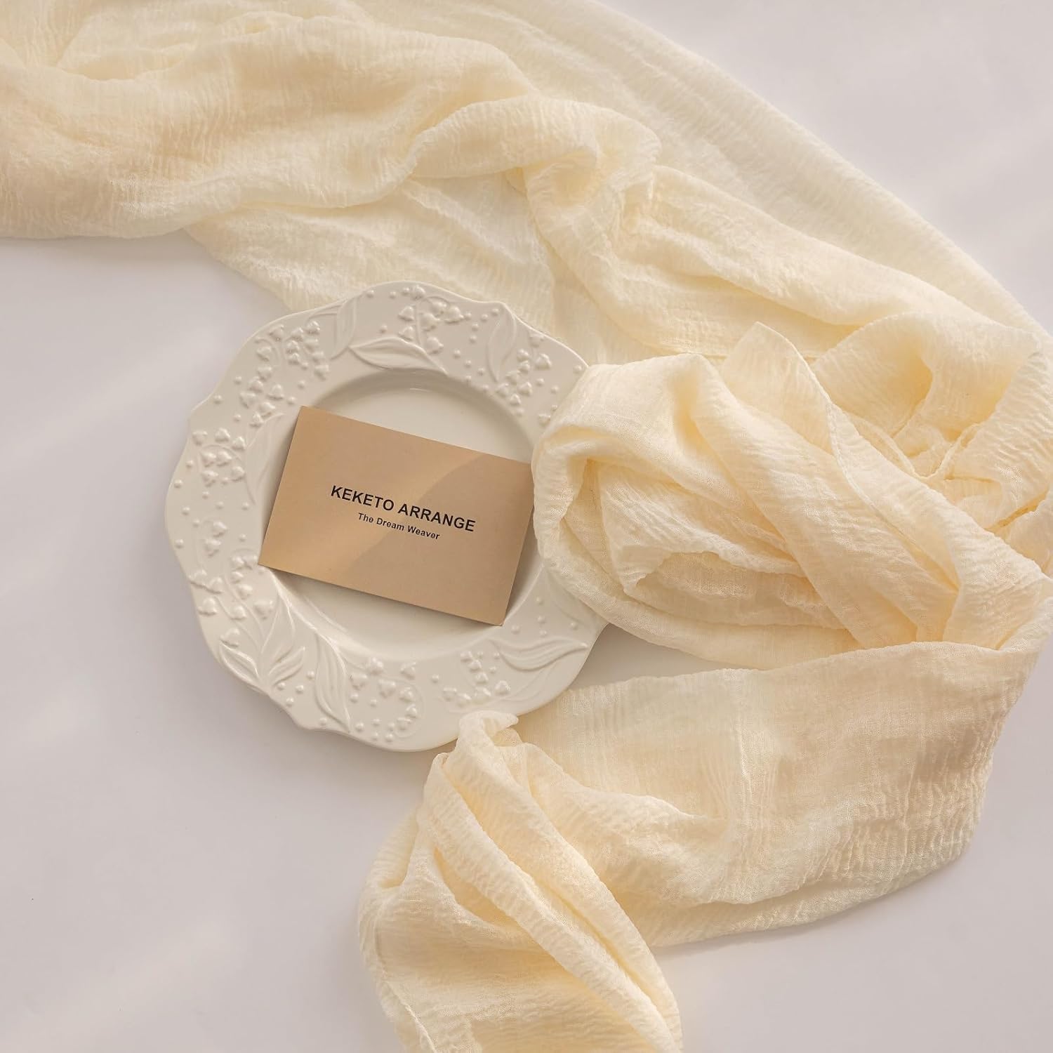 Boho ostduksbordlöpare – Terrakotta höstdekor för bröllop och heminredning