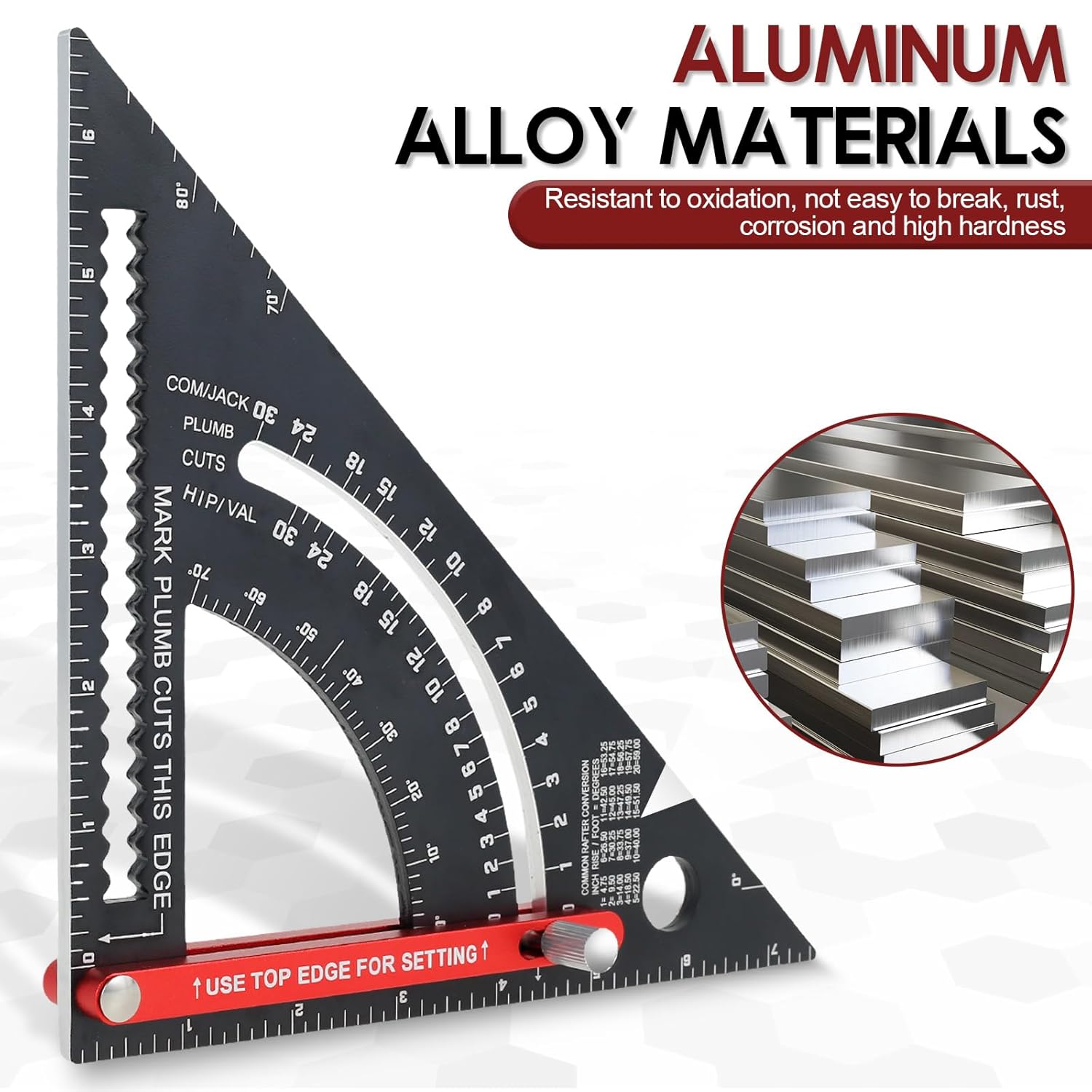 AngleMaster – Precisionsjusterbar vinkellinjal i aluminiumlegering | Slitstarkt layoutverktyg