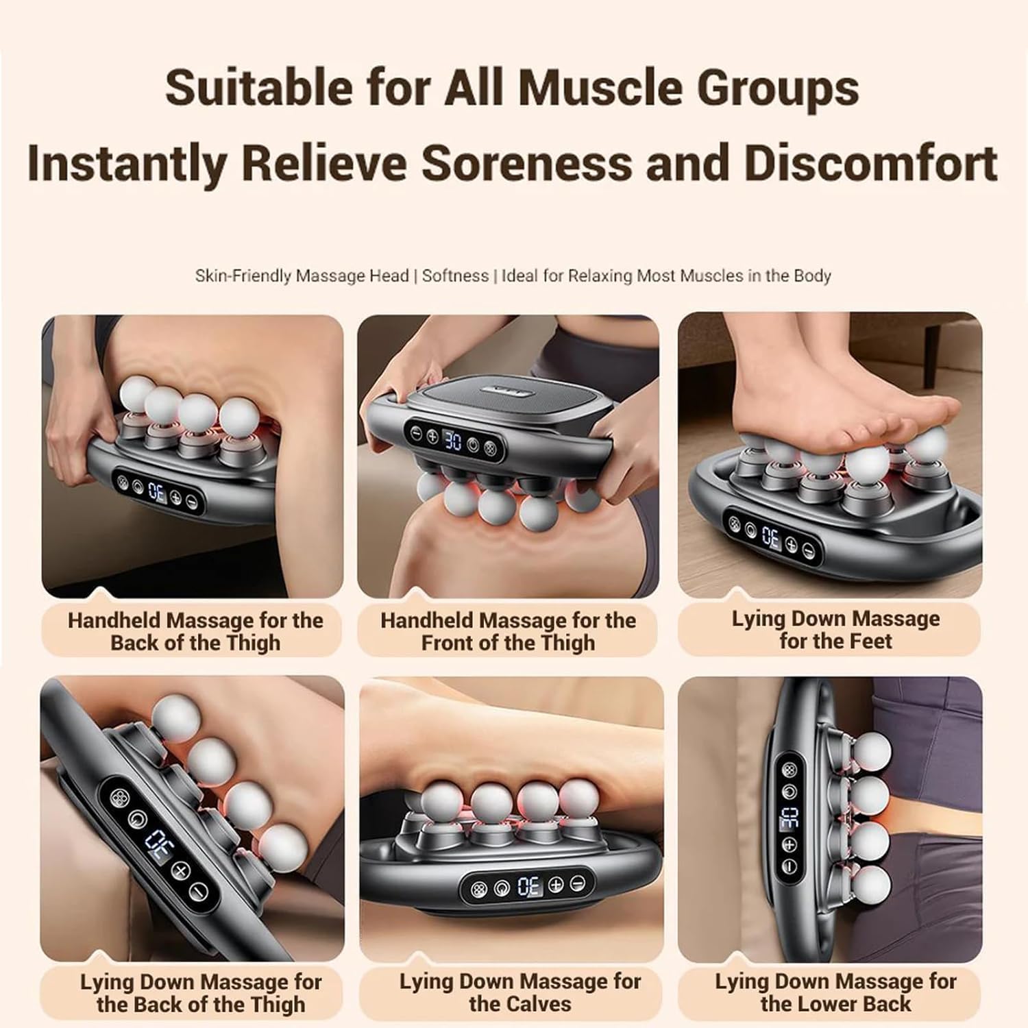 Djupvävnadsmassagepistol för hela kroppen – Multimotorisk kraftterapiverktyg