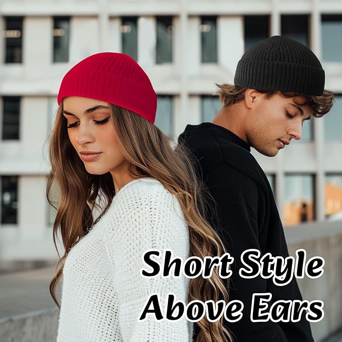 Mysig stickad vintermössa – Varm mössa för kallt väder