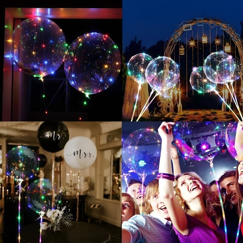 Glowdomes Återanvändbara Led-ballonger (Set Med 10)