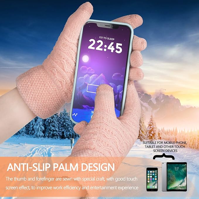 Varma handskar med greppvänlig touch – Håll händerna varma när du använder enheter