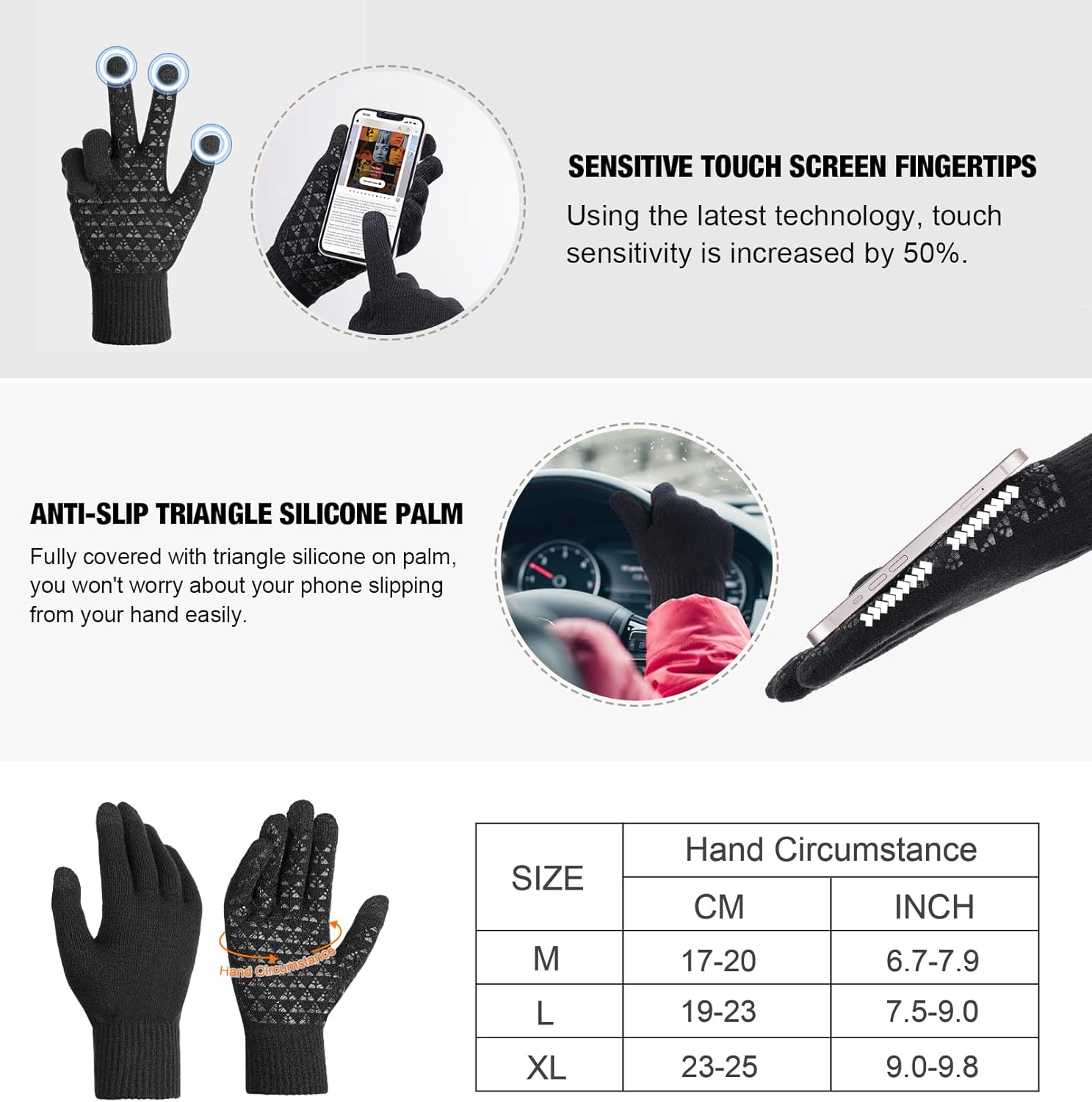 Vintermössa med pannlampa – Uppladdningsbar LED-keps och pekskärmshandskar