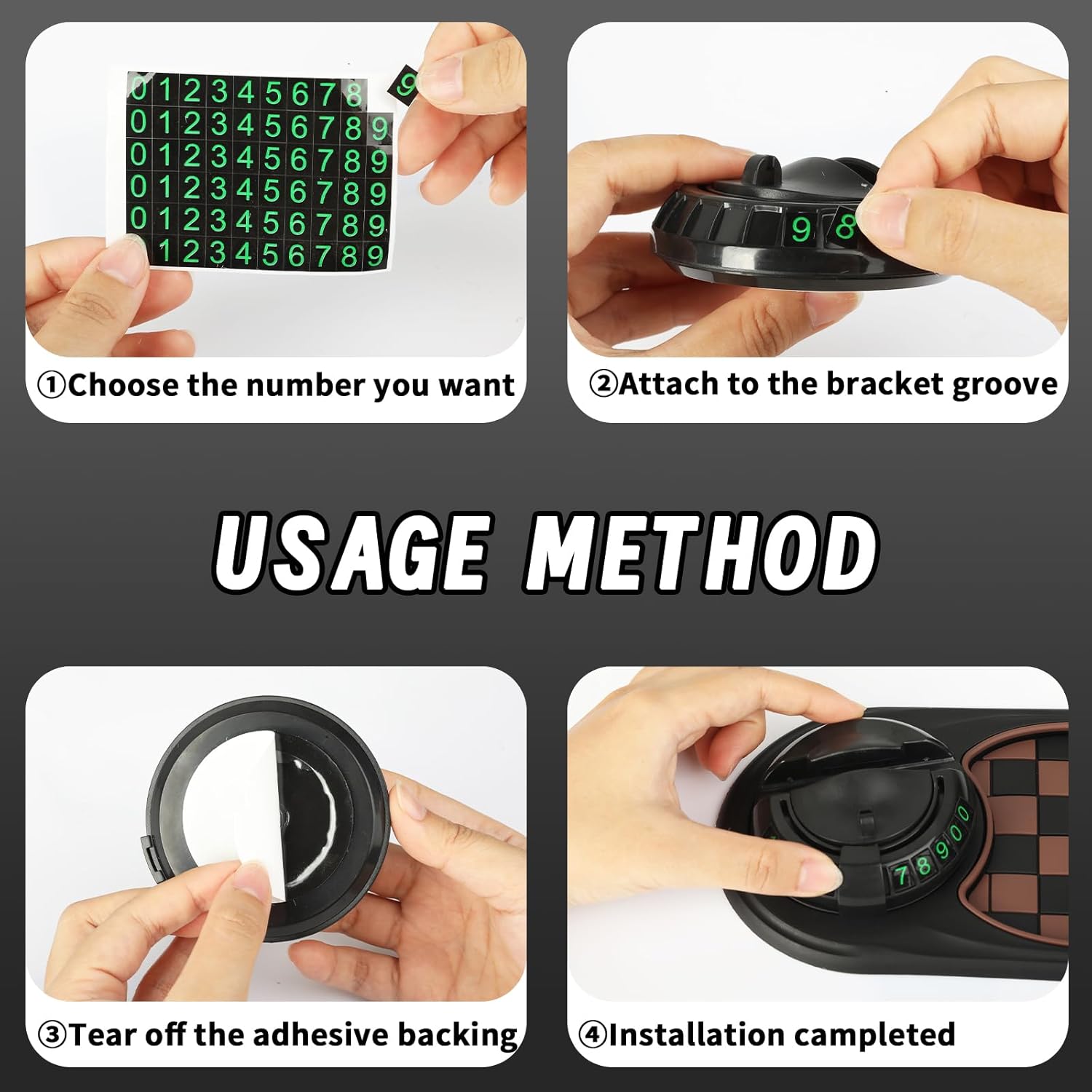 Bilens instrumentbräda-organiseringsmatta – halkfri dyna med telefonfäste och förvaringsfack