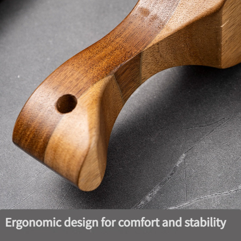 Rivjärn i rostfritt stål - Ost- och grönsaksrivare med flera blad och handtag i akaciaträ