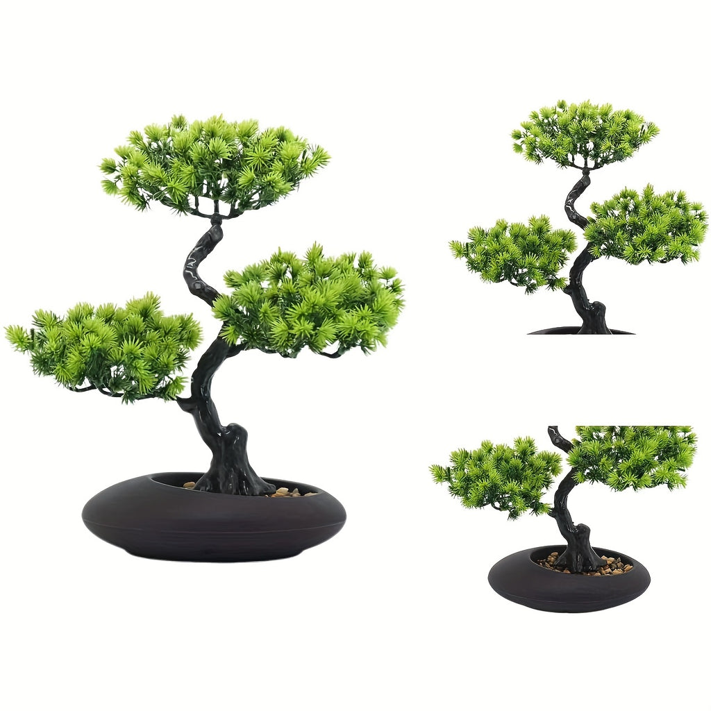 UV-resistenta konstgjorda tall- och bonsaiväxter – Lush Faux Greenery