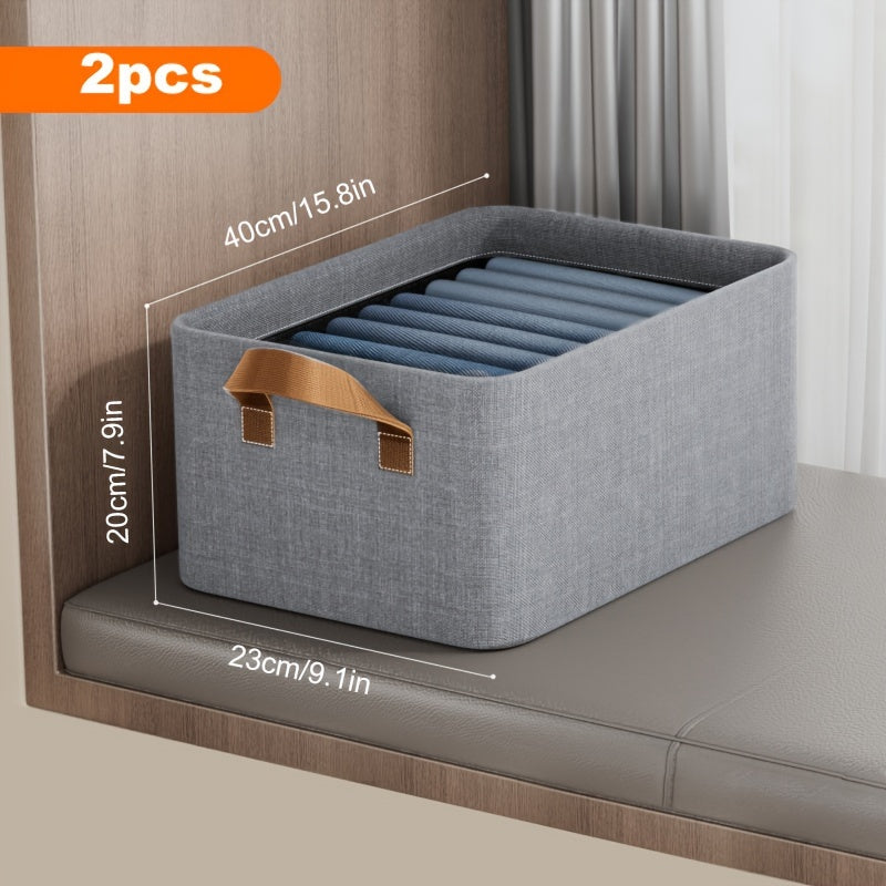 Hopfällbara förvaringslådor – Tygklädselorganisatörer med robust metallram och lättbärbara handtag