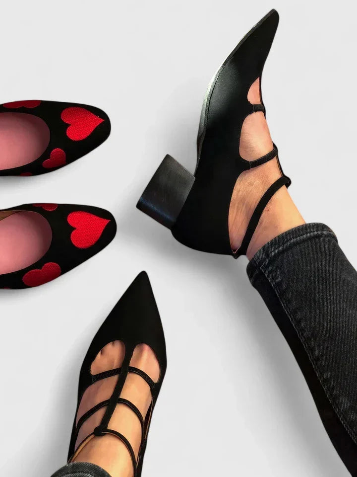 Stödjande Kitten Heel-skor för kvinnor – Snygga lågklackade pumps för vardaglig elegans