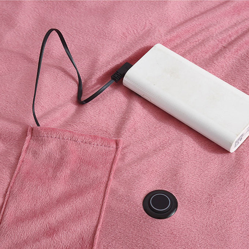 USB-värmefilt - Mysig elektrisk filt för skrivbord, resor och hem