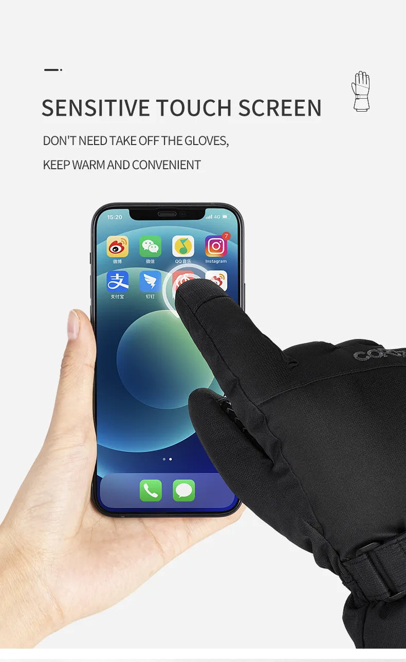 Vattentåliga bikerhandskar - Säker passform och varmt foder