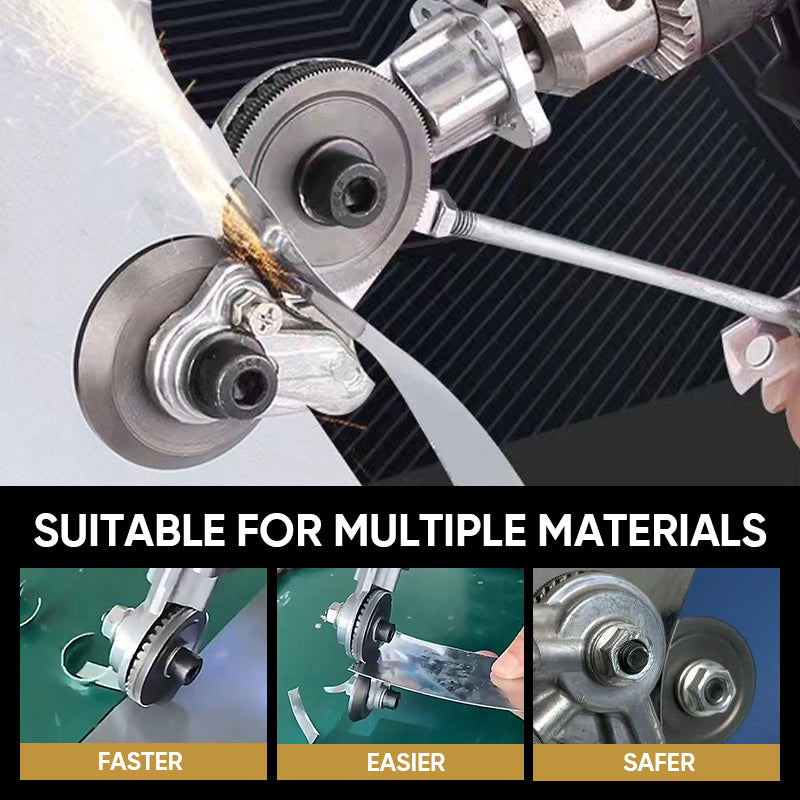 Elektrisk borrmaskin/plåtskärare – Precisionsnibblertillsats för rena snitt