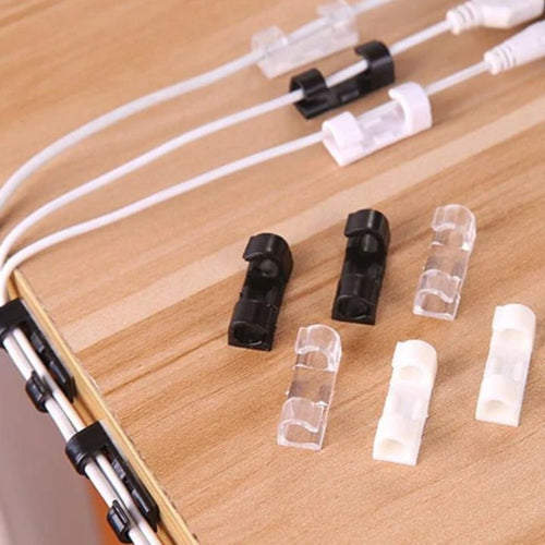 20-pack kabelklämmor – Starka självhäftande kabelorganisatörer