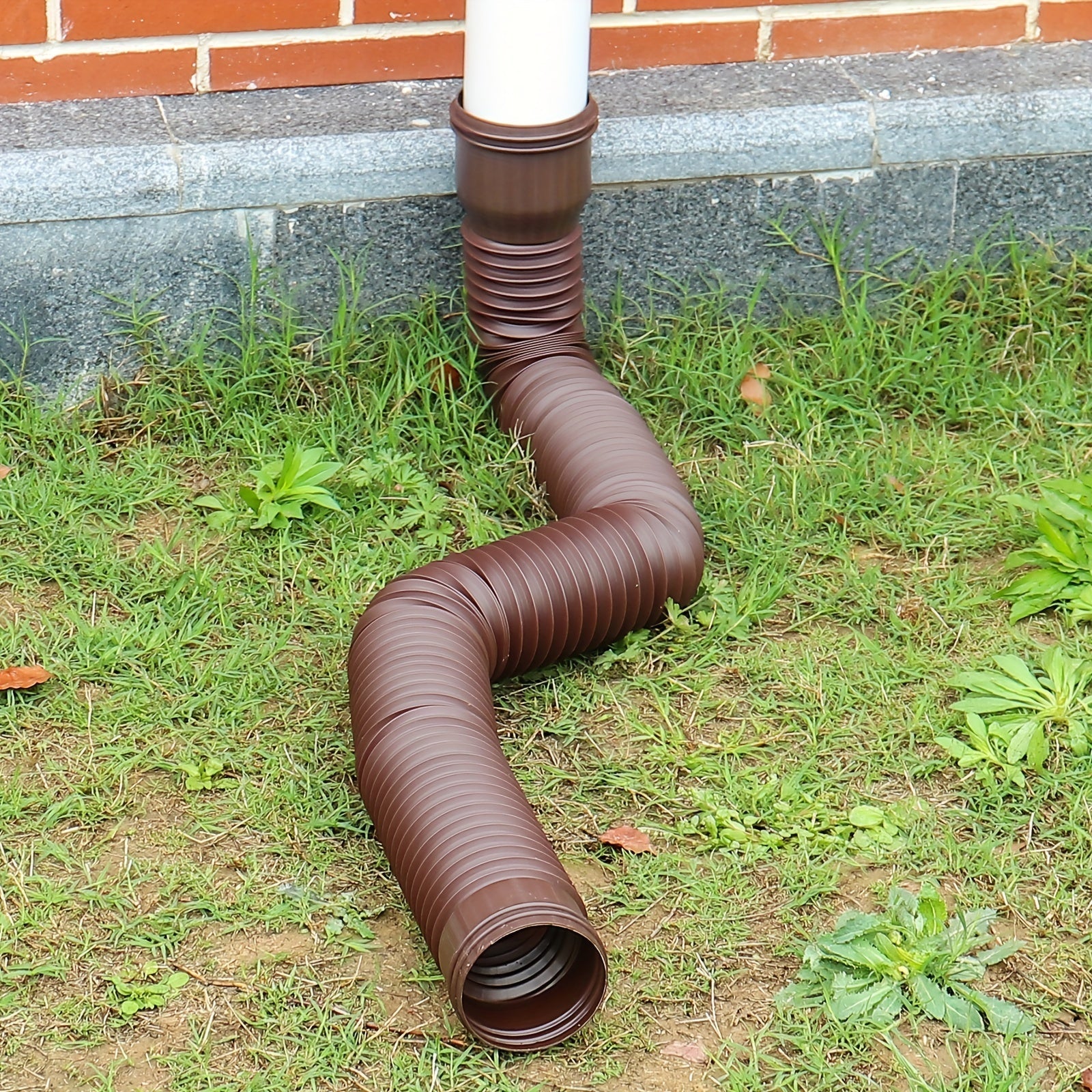 Flexibel rund stuprörsförlängning - Teleskopisk PE-rännkoppling