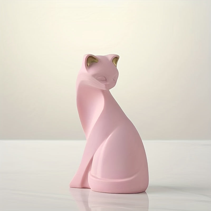 Charmig kattfigur – Dekorativ kattfigur för hem och kontor