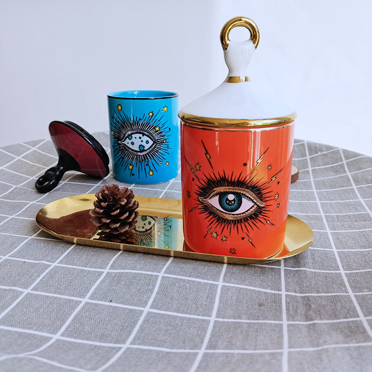 Mystisk ögonburk – Andlig behållare för kristaller, trollformler och häxdekor