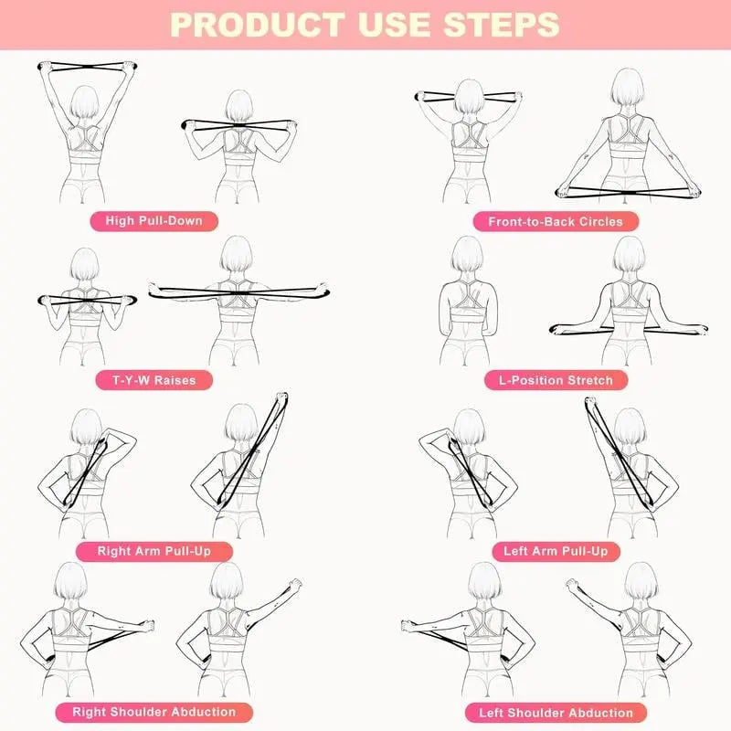 Elastiskt motståndsband - Figur 8-band för flexibilitets- och styrkeövningar