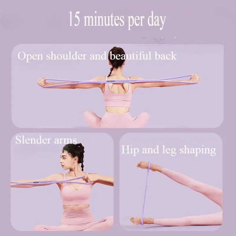 Elastiskt motståndsband - Figur 8-band för flexibilitets- och styrkeövningar