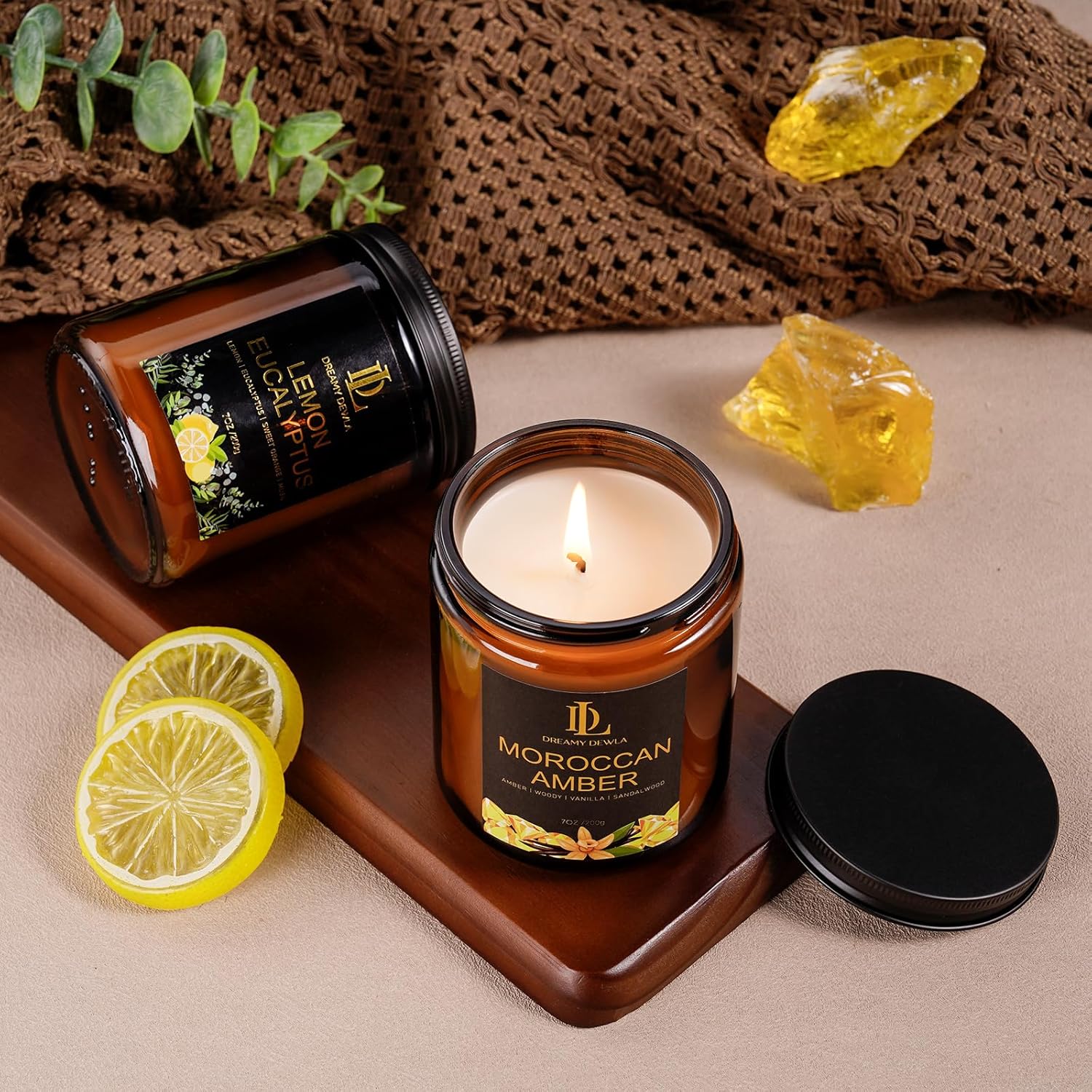 Kanelskördeljus – 50 timmars sojaljus för Thanksgiving och heminredning