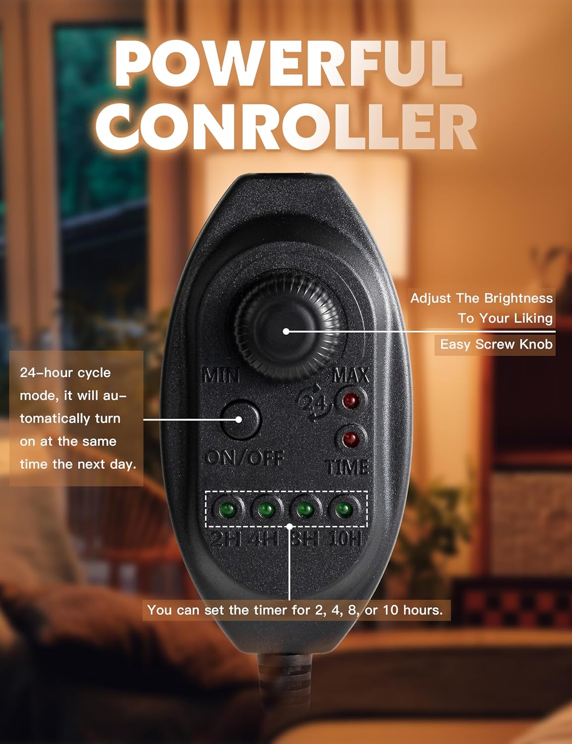 Justerbar ljusvärmare - Dimbar LED-lampa med elegant design