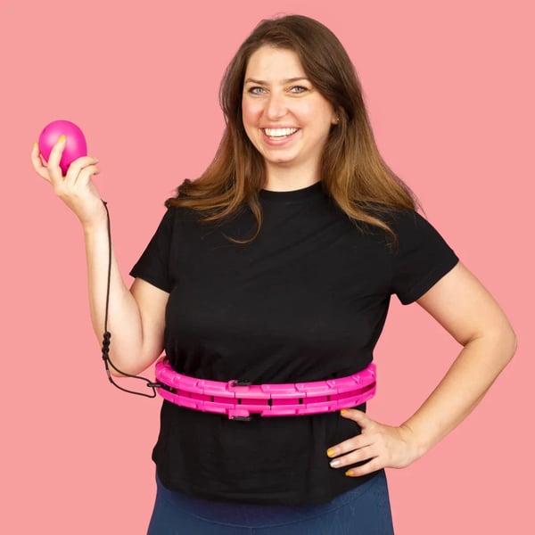 Premium gewichteter Fitness-Hula-Hoop – Rutschfester Core- und Heimtrainingstrainer