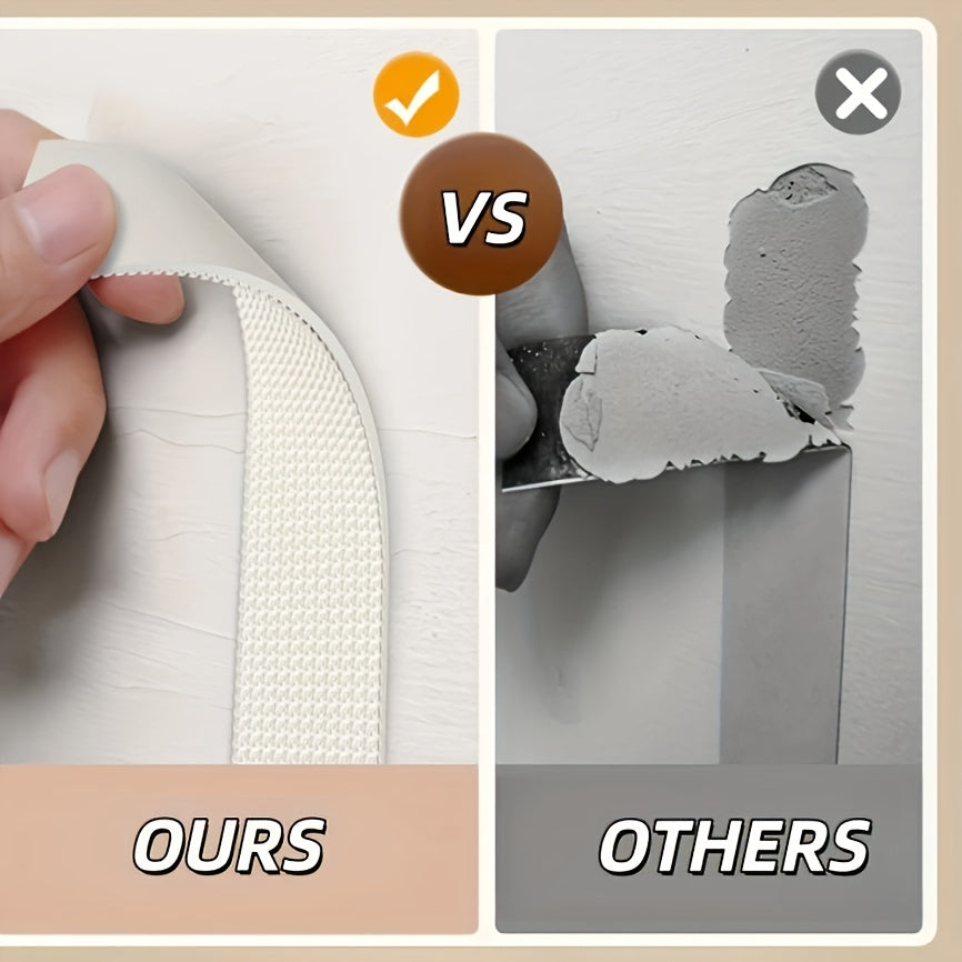 Överdimensionerad böjd filt-anslagstavla - Självhäftande väggpanel för foton, anteckningar och modern inredning