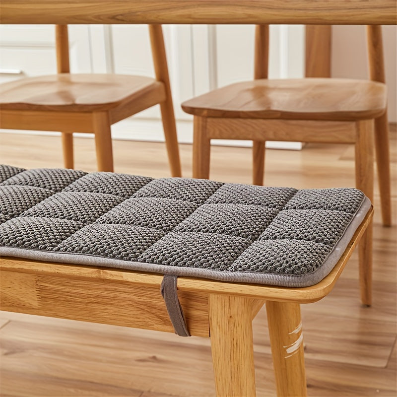 Plyschbänk- och soffdyna - Modern förtjockad geometrisk sittdyna