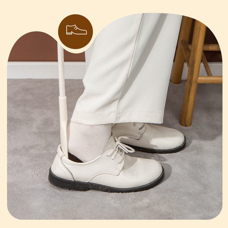 Justerbart teleskopiskt skohorn – Utdragbart metallskohorn med långt skaft för enkel användning