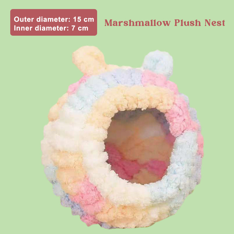 Mysigt vinterfågelskydd – Mjukt plyschhängande bo för värme och skydd utomhus