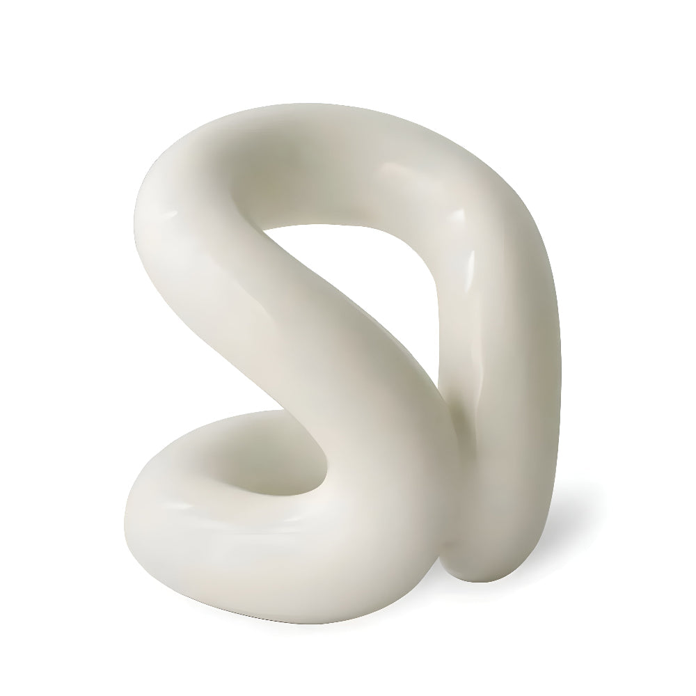 Elegant keramisk knutskulptur – modern nordisk-inspirerad dekor