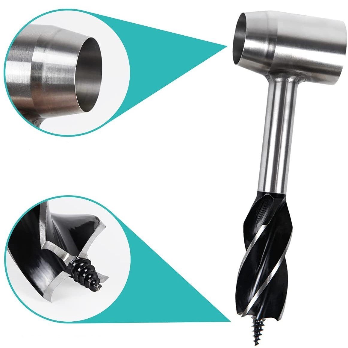 Bärbar handdriven borrmaskin - Hantverk, träprojekt och utomhusäventyr