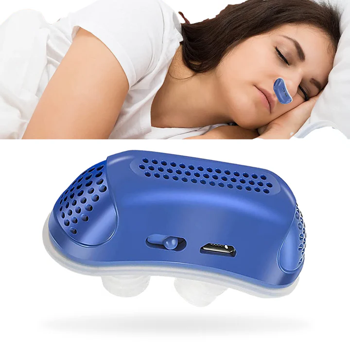 Bärbar mikro-CPAP-apparat - Resevänlig lösning mot snarkning och lindring av sömnapné