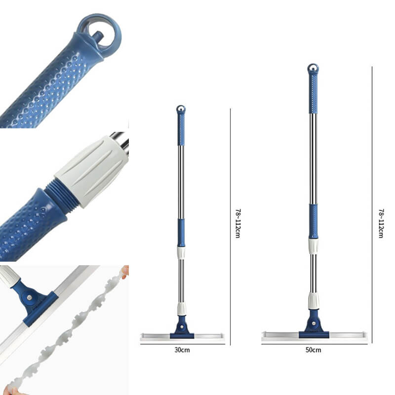 Silikon golvskrapa – Vattenborttagningsverktyg för ränderfri rengöring på kakel och hårda golv