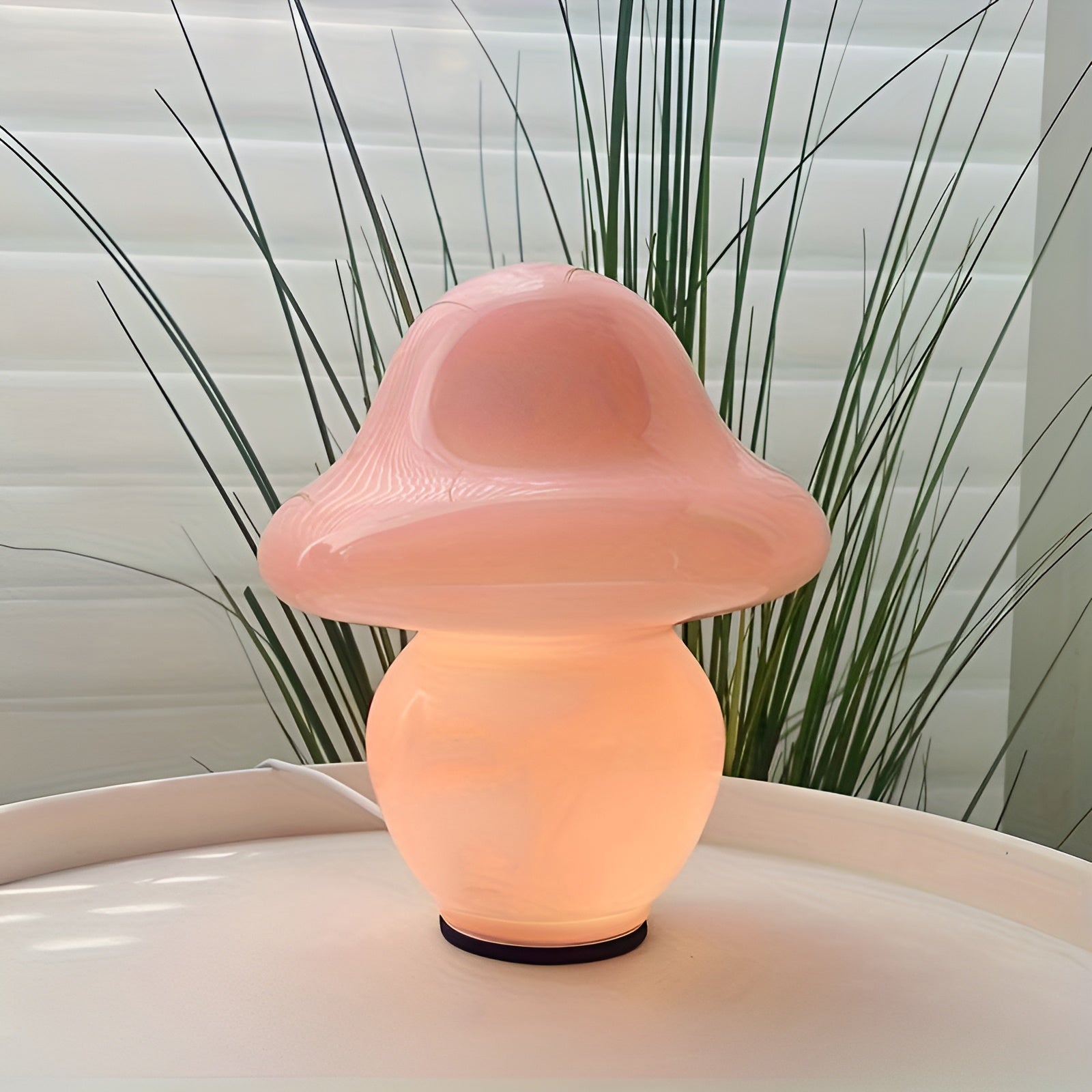 LumiGlow RGB Mushroom Bordlampe - Vintage charme, smart belysning