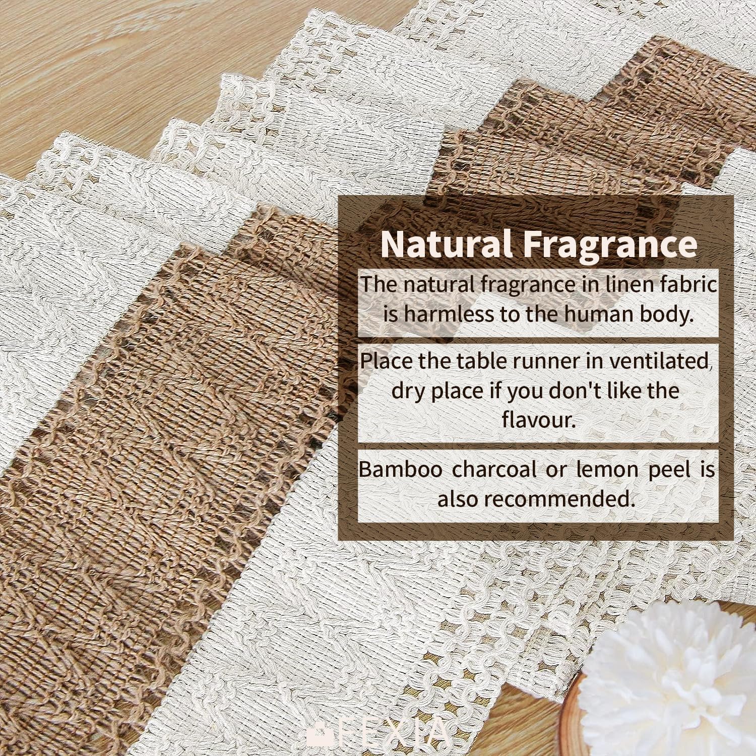 Boho Macrame-bordlöpare – Rustik säckvävsberlock med tofsar