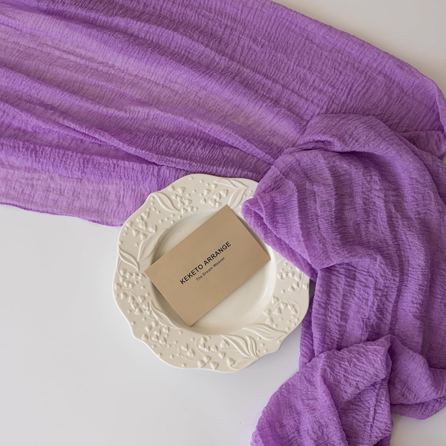 Boho ostduksbordlöpare – Terrakotta höstdekor för bröllop och heminredning